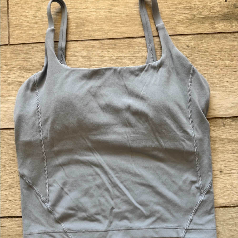 Lululemon baby blue Gray Sleeveless Top align (could be set)